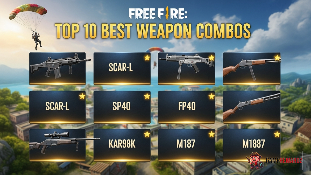 Free Fire Top 10 Best Weapon Combos